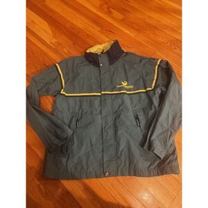 Vintage Men's Beacon Point Green Maritime Aquarium Norwalk‎ Connecticut Jacket L